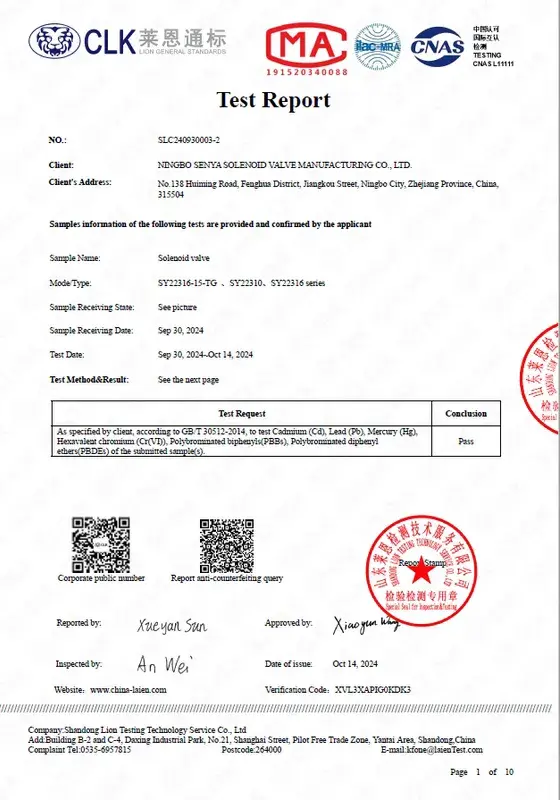 Automotive-grade REACH material compliance certificate
