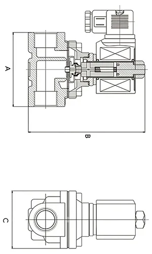 Stainless Steel 2/2-Way Solenoid Valve, 2S Series