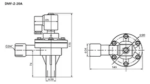 Cast Aluminum 2/2-Way Solenoid Valve, DMF-Z Series