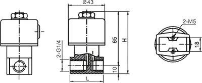 Brass 3/2-Way Solenoid Valve, KSD Series