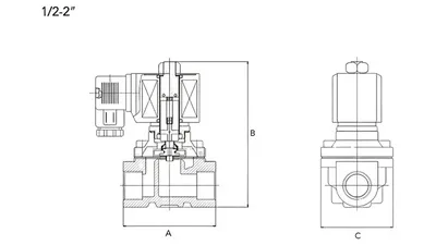 Brass 2/2-Way Solenoid Valve, 2W Series