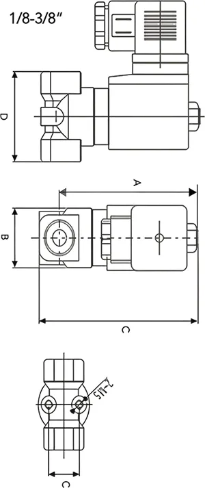 Brass 2/2-Way Solenoid Valve, 2WH Series